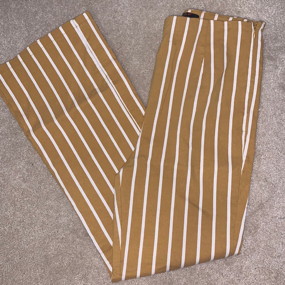 Forever 21 striped wide leg pants